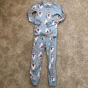 Hanna Andersson Frosty pajamas 4 100 4t unisex print